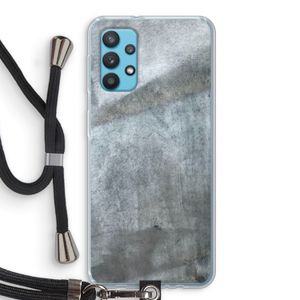 Grey Stone: Samsung Galaxy A32 4G Transparant Hoesje met koord