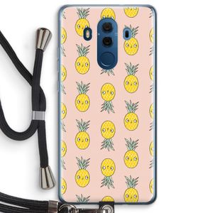 Ananas: Huawei Mate 10 Pro Transparant Hoesje met koord