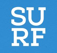 Tipografie Surf Muursticker