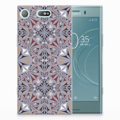 Sony Xperia XZ1 Compact | TPU | Siliconen hoesje | Flower Tiles