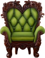 Original Character Parts for Pardoll Babydoll Figures Antique Chair: Matcha - thumbnail