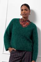 Liana pullover - bottle green - 13231
