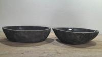 Waskommen riviersteen set RL250304AB, 57x35x15 cm