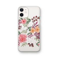 Hello in flowers: iPhone 12 Transparant Hoesje