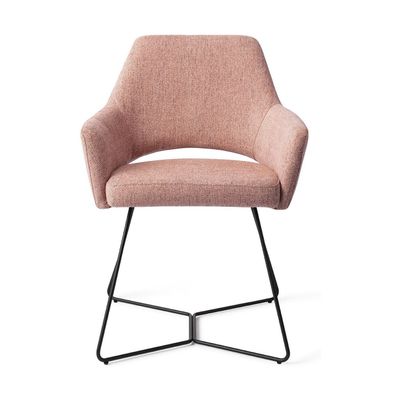 Jesper Home Yanai eetkamerstoel Pink Punch beehive black