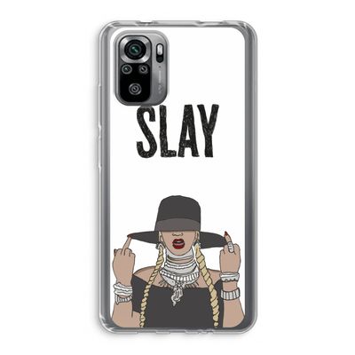 Slay All Day: Xiaomi Redmi Note 10S Transparant Hoesje