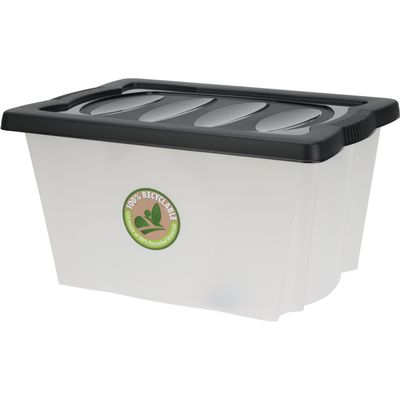 Opberg box/doos - kunststof - 20 liter - 43 x 33 x 24 cm