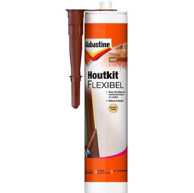 Houtkit flexibel naturel 300 ml - Alabastine