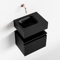 Toiletmeubel Mondiaz Andor | 40 cm | Meubelkleur Urban | Lex vrijhangend wastafel Urban Links | Zonder kraangat