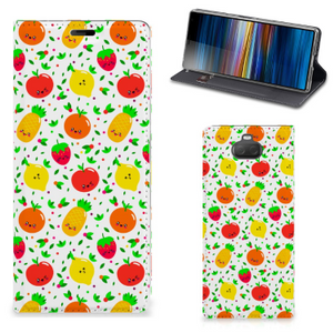 Sony Xperia 10 Plus Flip Style Cover Fruits