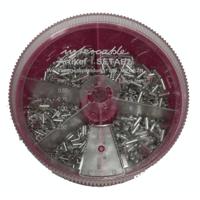 Intercable 181384 Assortiment adereindhulzen 0.5 mm², 0.75 mm², 1 mm², 1.5 mm², 2.5 mm² Ongeïsoleerd 1400 onderdelen