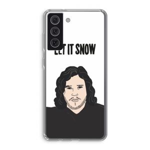 Let It Snow: Samsung Galaxy S21 FE Transparant Hoesje