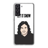 Let It Snow: Samsung Galaxy S21 FE Transparant Hoesje