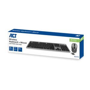 ACT Connectivity Draadloze set met toetsenbord en muis desktopset 800 - 1600 DPI