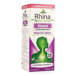 Rhina NaturActiv Zonder Suiker Hoestsiroop 120ml