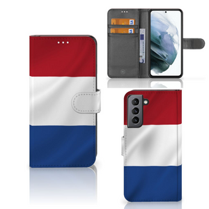 Samsung Galaxy S21 FE Bookstyle Case Nederlandse Vlag