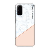 Marmer in stijl: Volledig geprint Samsung Galaxy S20 Hoesje