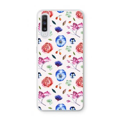 Bloemetjes: Samsung Galaxy A70 Transparant Hoesje