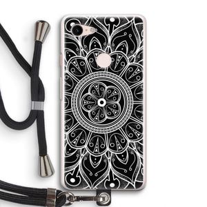 Roses Are Red: Pixel 3 Transparant Hoesje met koord