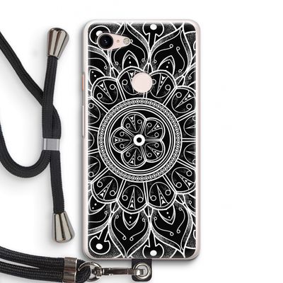 Roses Are Red: Pixel 3 Transparant Hoesje met koord