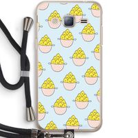Citroenen: Samsung Galaxy J3 (2016) Transparant Hoesje met koord