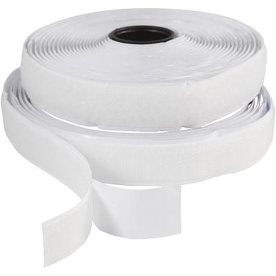 Creativ Company Klitteband haak en lussluiting, zelfklevend, b: 20 mm, wit, 5 m/ 1 rol