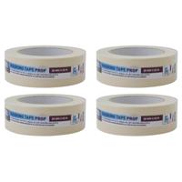 Afplaktape - 4x - 38mm x 50m - Hittebestendig - Schilders tape