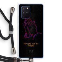 Praying For My Haters: Samsung Galaxy Note 10 Lite Transparant Hoesje met koord