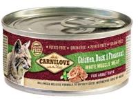 CARNILOVE Cat Kip, Eend & Fazant Wit Spierenvlees - natvoer voor katten - 100 g