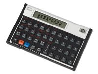 HP 12c calculator Desktop Financiële rekenmachine Aluminium, Zwart - thumbnail