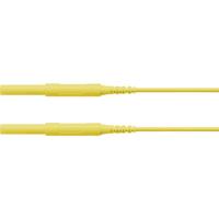 Schützinger Veiligheidsmeetsnoer Stekker 4 mm Stekker 4 mm 100.00 cm Geel 1 stuk(s)