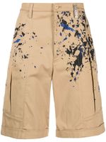 Moschino short à imprimé effet peinture - Marron - thumbnail