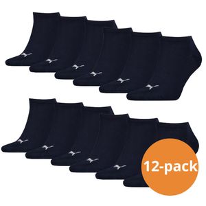 Puma Sneakersokken Plain 12-pack Navy-47/49