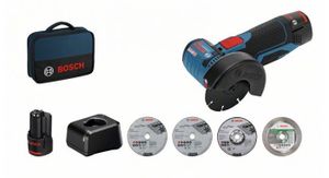 Bosch Blauw GWS 12V-76 | Haakse Accuslijpmachine | 12V | 2.0Ah Li-Ion - 06019F200C