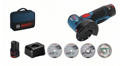 Bosch Blauw GWS 12V-76 | Haakse Accuslijpmachine | 12V | 2.0Ah Li-Ion - 06019F200C