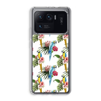 Kleurrijke papegaaien: Xiaomi Mi 11 Ultra Transparant Hoesje