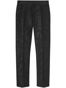 Versace pantalon de costume Barocco en jacquard - Noir