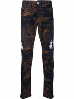 Philipp Plein jean skinny à broderies - Bleu - thumbnail