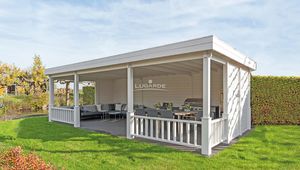 Lugarde Veranda VB01 800x400 cm - 44 mm- Plat dak- Aluminium- Lugarde