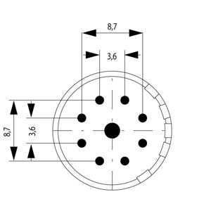 Weidmüller 1224490000 Stekker inzetstuk 9 Solderen 1 stuk(s)