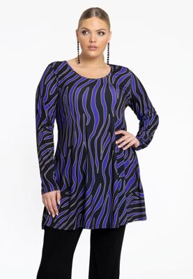 Yoek Tuniek wide bottom LINA | Zwart | Maat 54/56