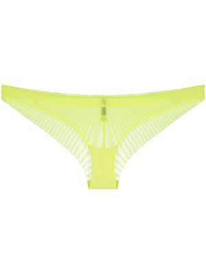 Maison Close culotte Corps à Corps à design transparent - Jaune