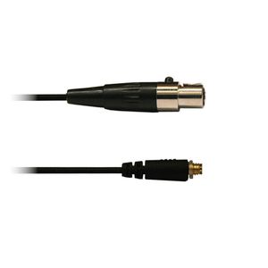 Audac 4-polige mini XLR kabel zwart voor div. headsets