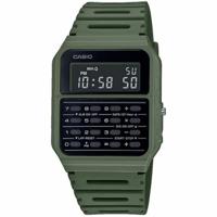 Unisex horloge Casio CALCULATOR Zwart Groen