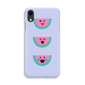 Smiley watermeloen: iPhone XR Volledig Geprint Hoesje