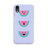 Smiley watermeloen: iPhone XR Volledig Geprint Hoesje