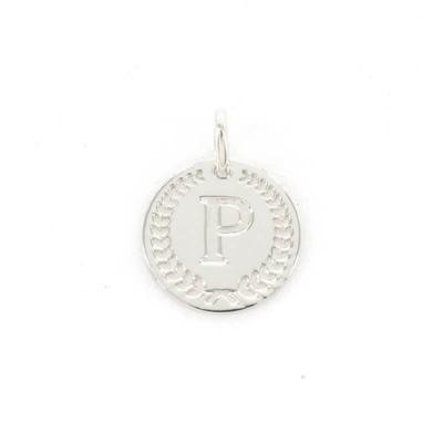 Imotionals Ronde Kettinghanger Letter P Zilver