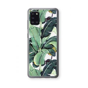 Bananenbladeren: Samsung Galaxy A31 Transparant Hoesje