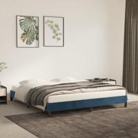 Bedframe zonder matras 180x200 cm fluweel donkerblauw