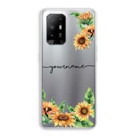 Zonnebloemen: Oppo A94 5G Transparant Hoesje